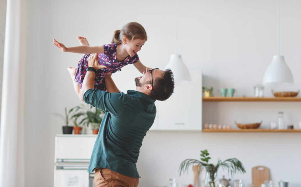 A father and daughter.