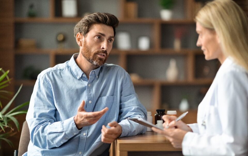 Patient Sharing Health Problems With Doctor